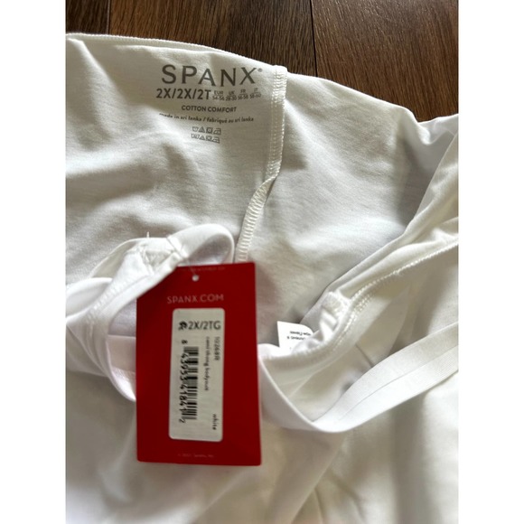New SPANX Cami Thong Bodysuit, White Size 2X - Picture 7 of 7